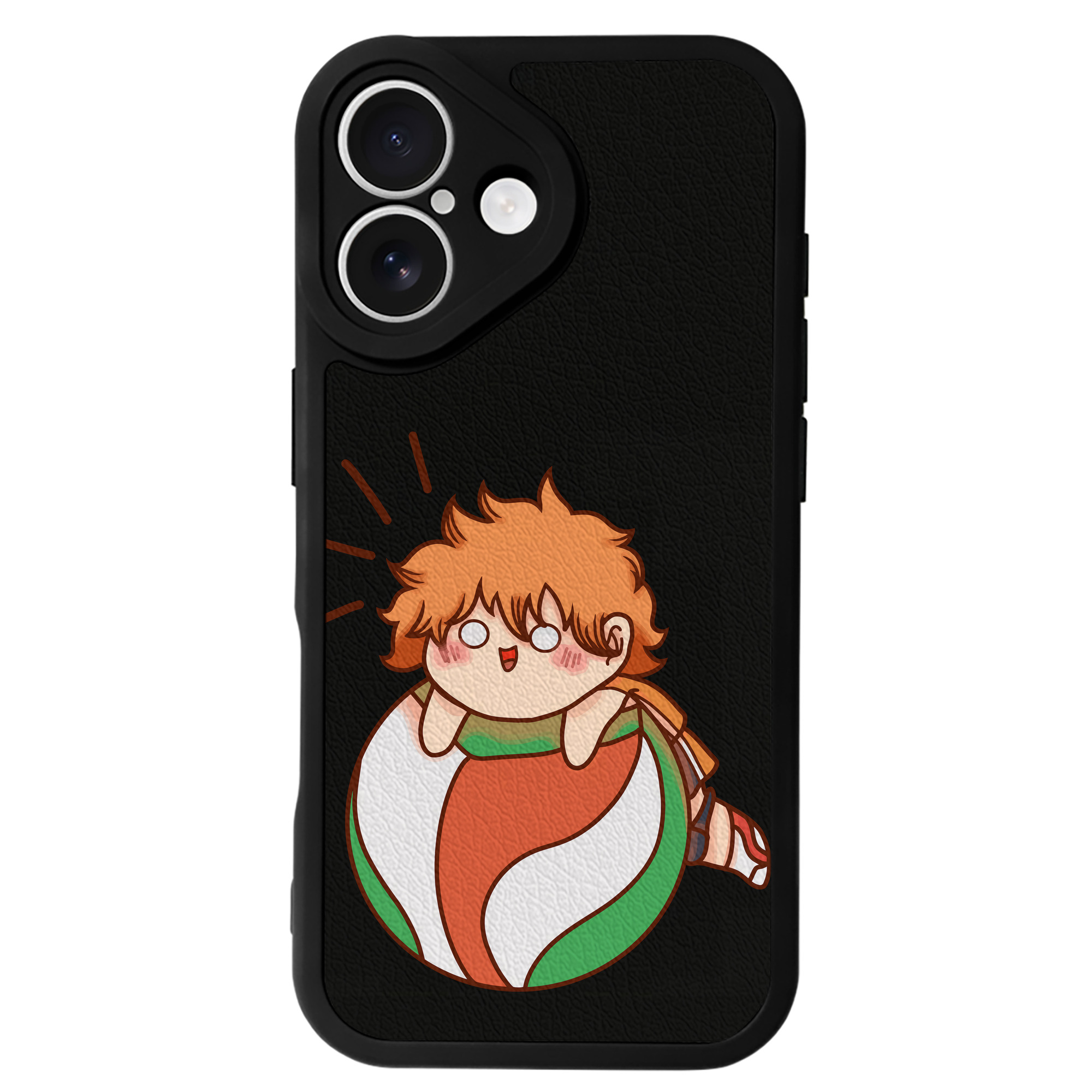 （画像用） ハイキュー!! Haikyu!! 【iPhone 16シリーズ対応】シリコンスマホケース（レザー調） 材質：シリコン